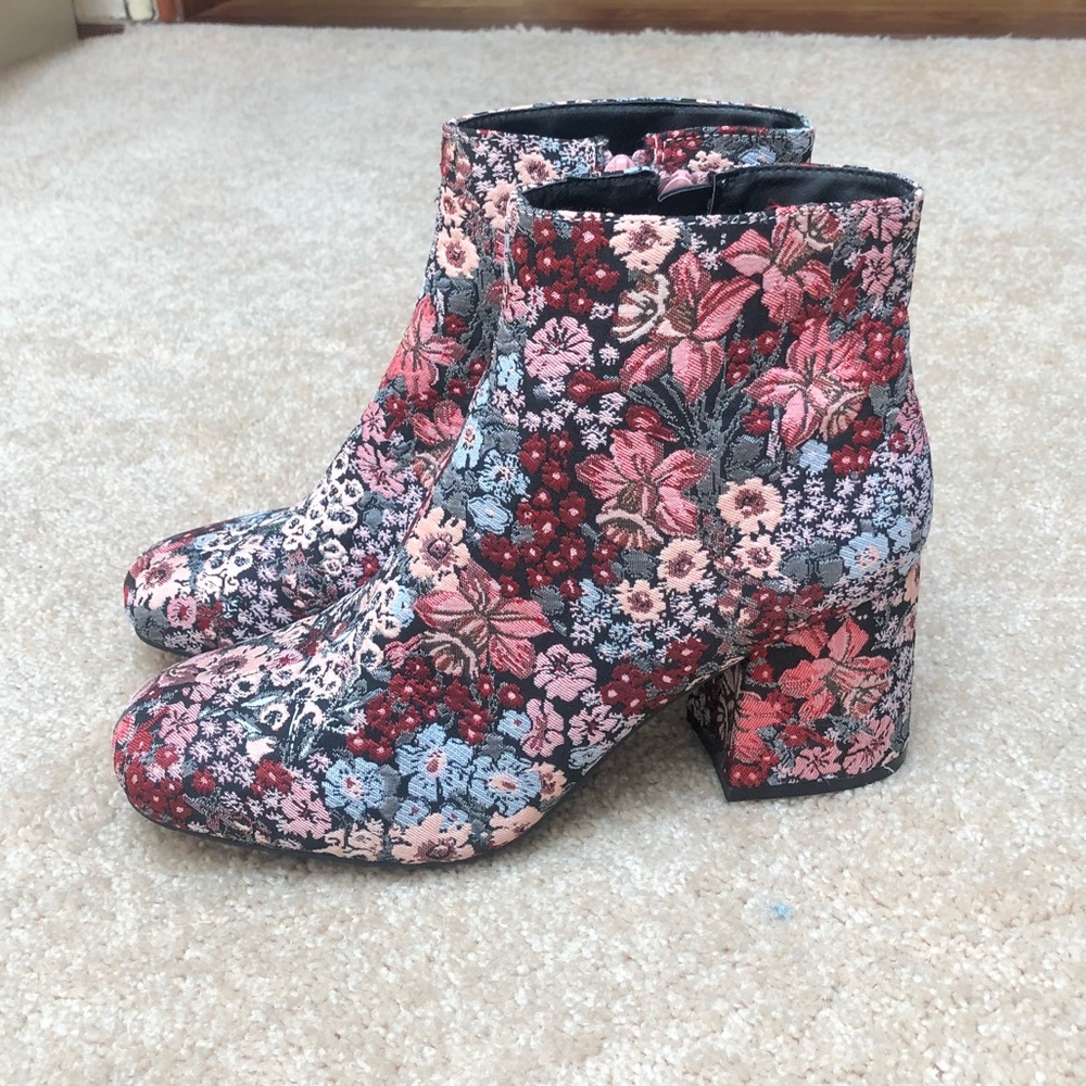 Primark Pink Embroiled Ankle Boots